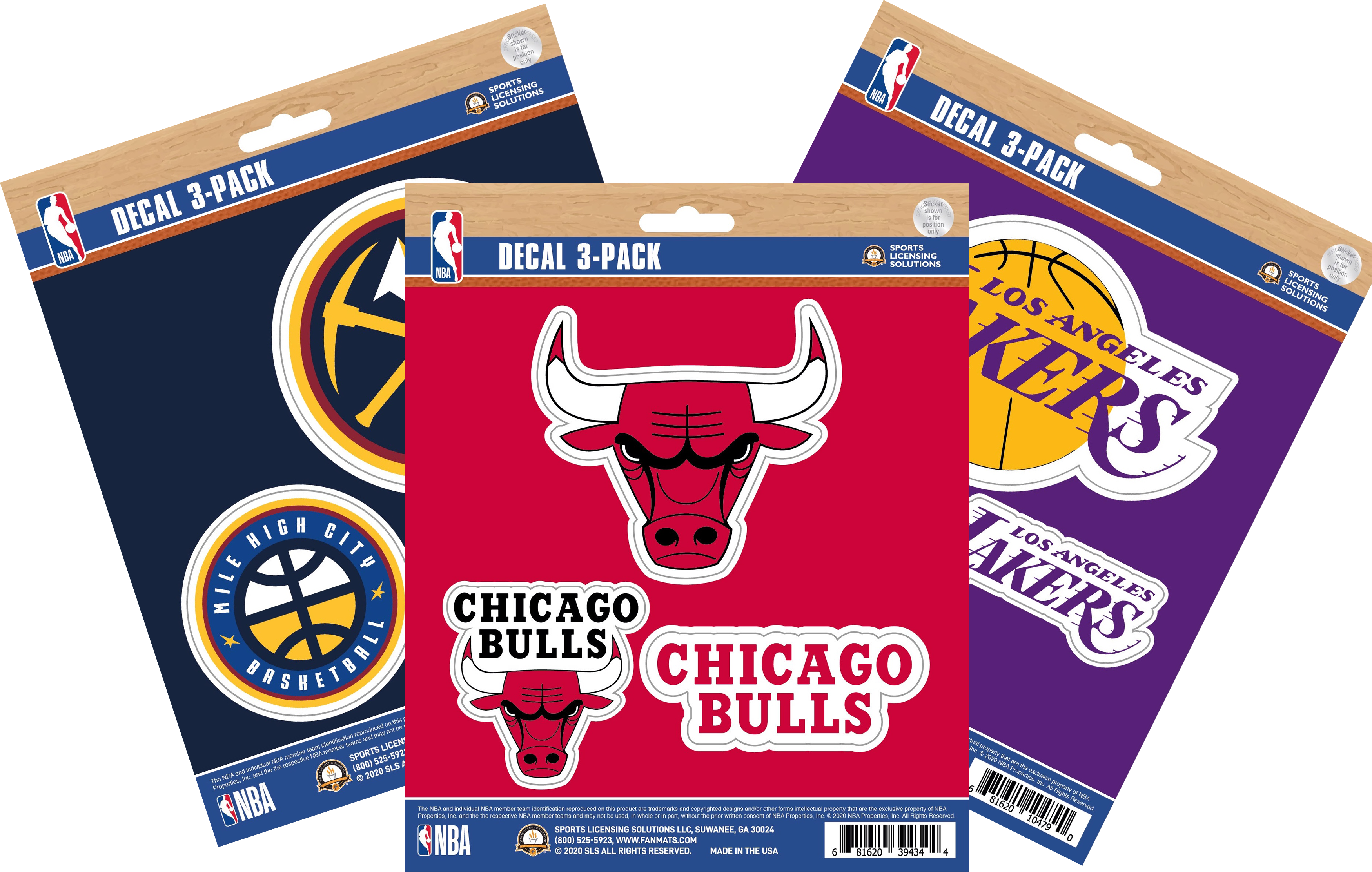 NBA Official Team Sticker Mats - Set of 3 Stickers – Puckhead Entertainment
