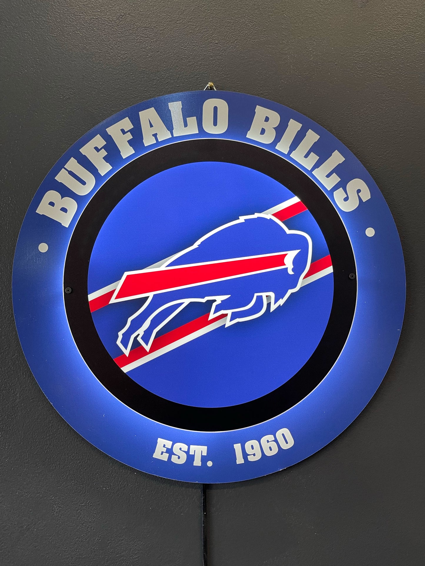 LED Metal Round Logo Sign