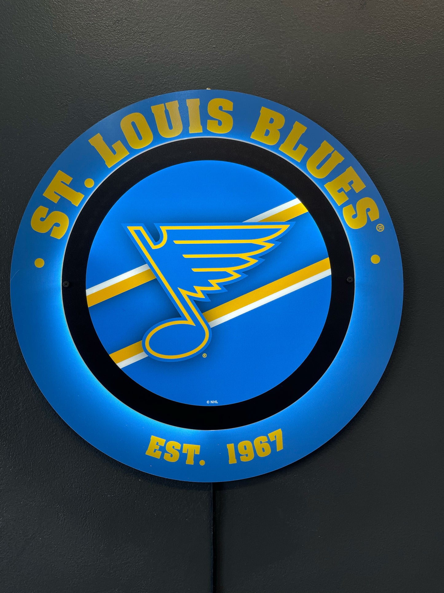 LED Metal Round Logo Sign