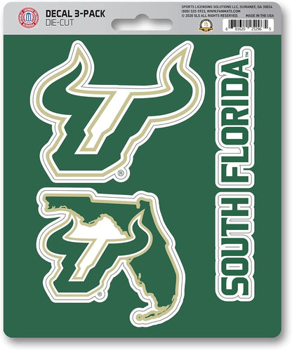 NCAA Official Team Sticker Mats - Set of 3 Stickers