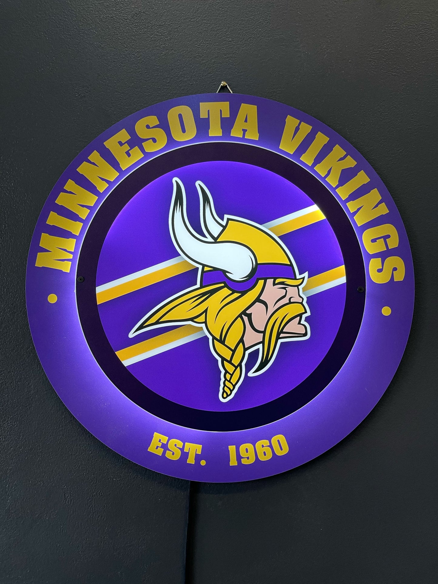 LED Metal Round Logo Sign