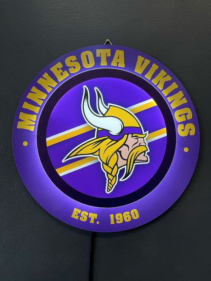 LED Metal Round Logo Sign