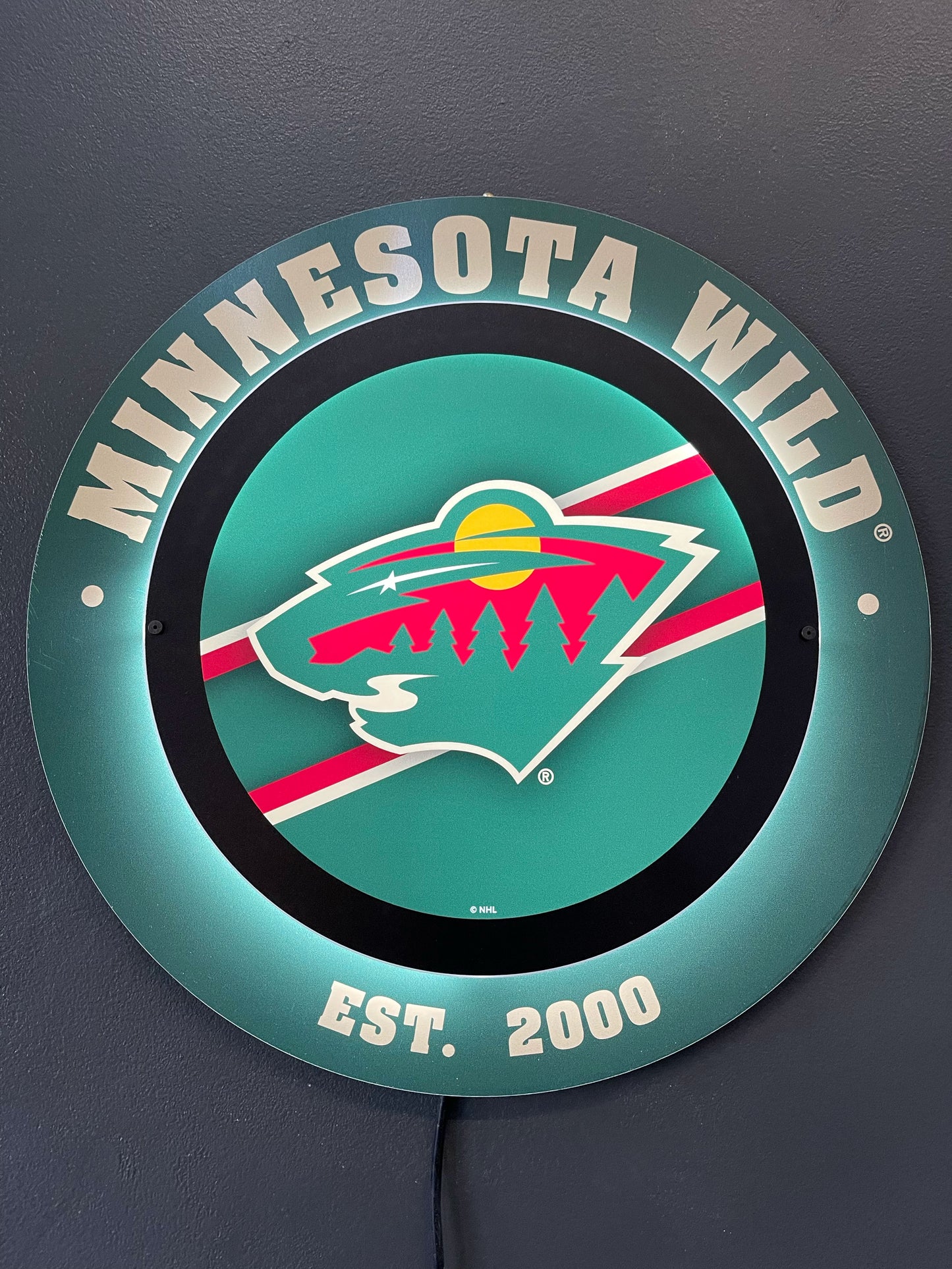 LED Metal Round Logo Sign